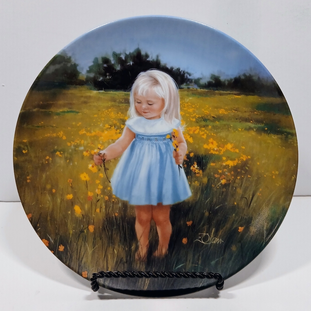 "Meadow Magic"Collectors' Plate # 6284 D by Donald Zolan, Pemberton & Oakes 1989